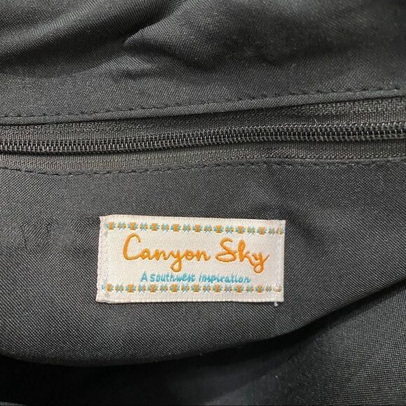 Canyon Sky Boho‎ Aztec Pink & Blue Shoulder Bag - Picture 5 of 7